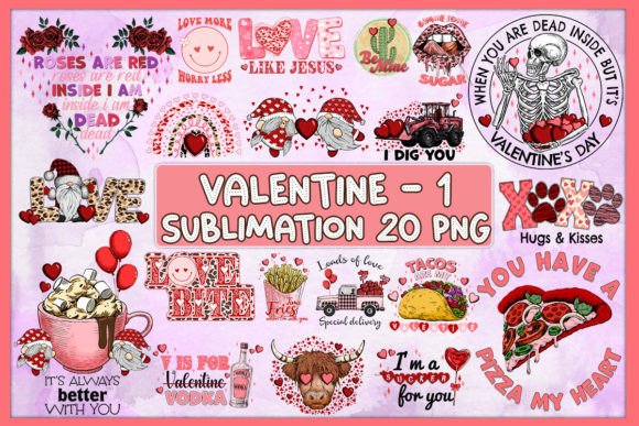 Download Valentines Bundle Sublimation Vol.1 - Bundle sublimation Collection