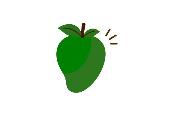 Download Ripe Green Mango Tropical Fruit Graphic - Fruit graphic Collection