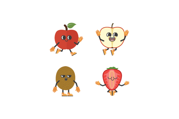 Download Kawaii Fruit Graphic Design Collection - Fruit graphic Collection