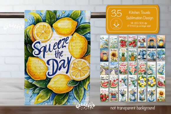 Download Summer Kitchen Towel Bundle Sublimation - Bundle sublimation Collection