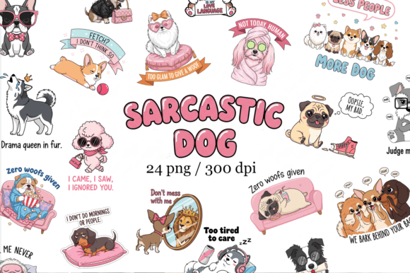 Download Sarcastic Funny Dog Bundle Sublimation - Bundle sublimation Collection