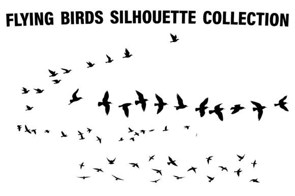 Download Flying Flock Birds Vector Set - Birds Collection