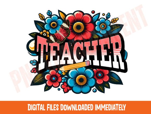 Download Retro Teacher Png Sublimation Download - Sublimation download Collection
