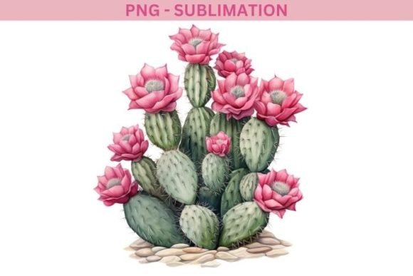 Download Watercolor Cactus Sublimation Download - Sublimation download Collection