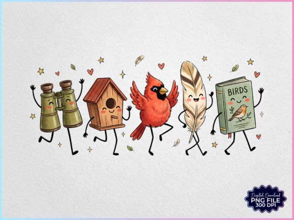 Download Birds Doodles Characters PNG - Birds Collection