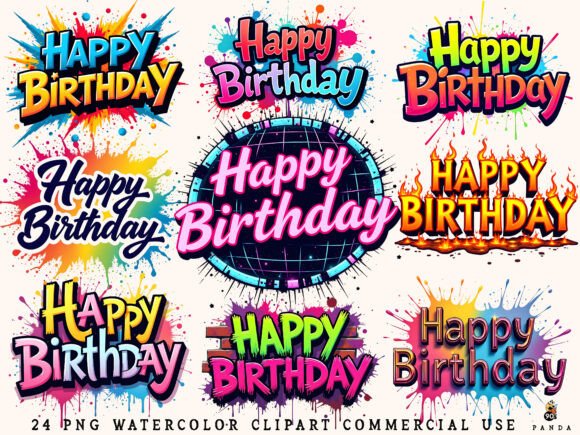 Download Happy Birthday Png Bundle Sublimation - Bundle sublimation Collection