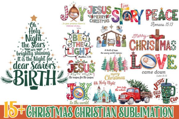 Download Christmas Christian Bundle Sublimation - Bundle sublimation Collection