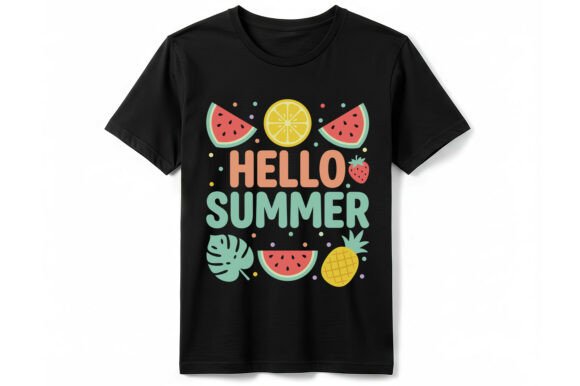 Download Hello Summer Fruit Graphic T-Shirt - Fruit graphic Collection