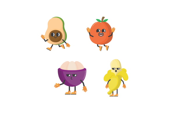 Download Kawaii Fruit Graphic Design Art - Fruit graphic Collection